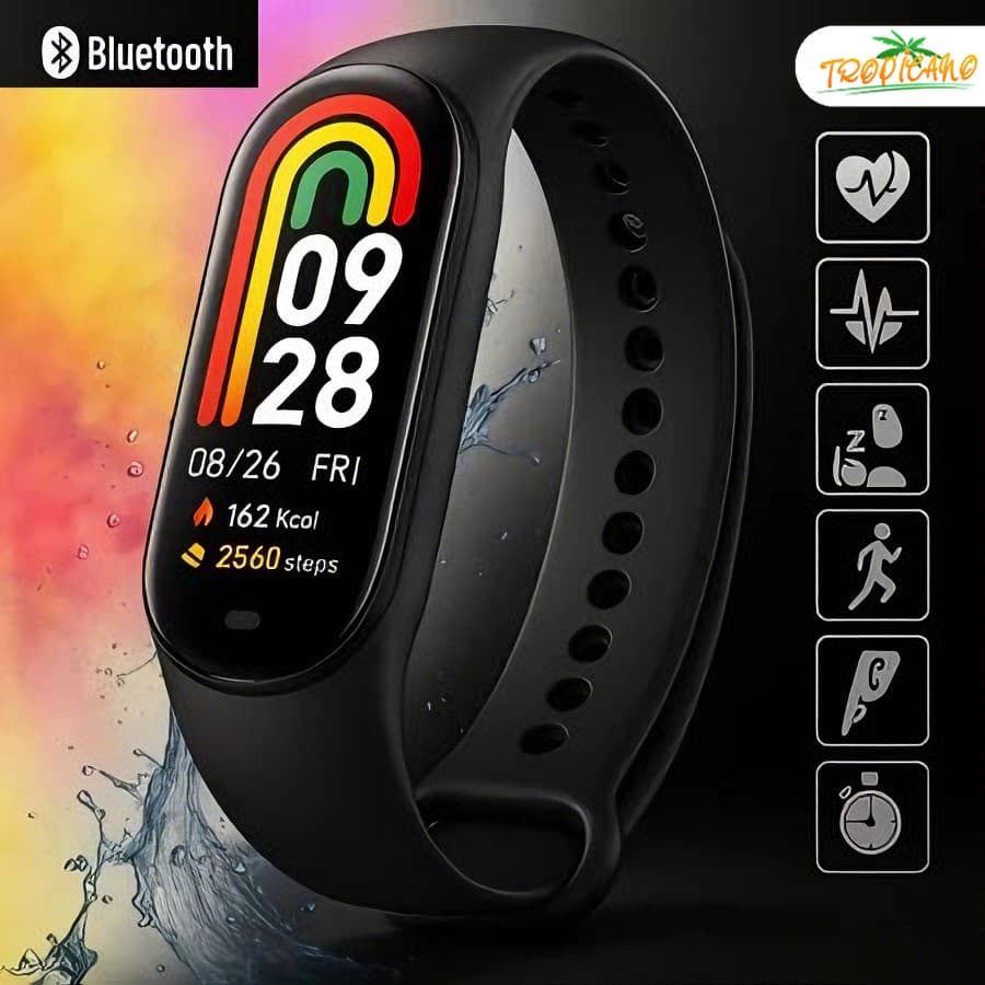Pulseira multifuncional esportiva para respiração, frequência cardíaca, pressão arterial, mensurável CT M5