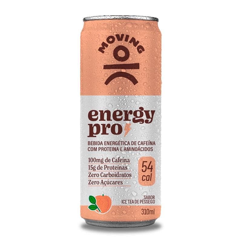 Energético Moving Energy Pro Ice Tea Sabor Pêssego 310ml