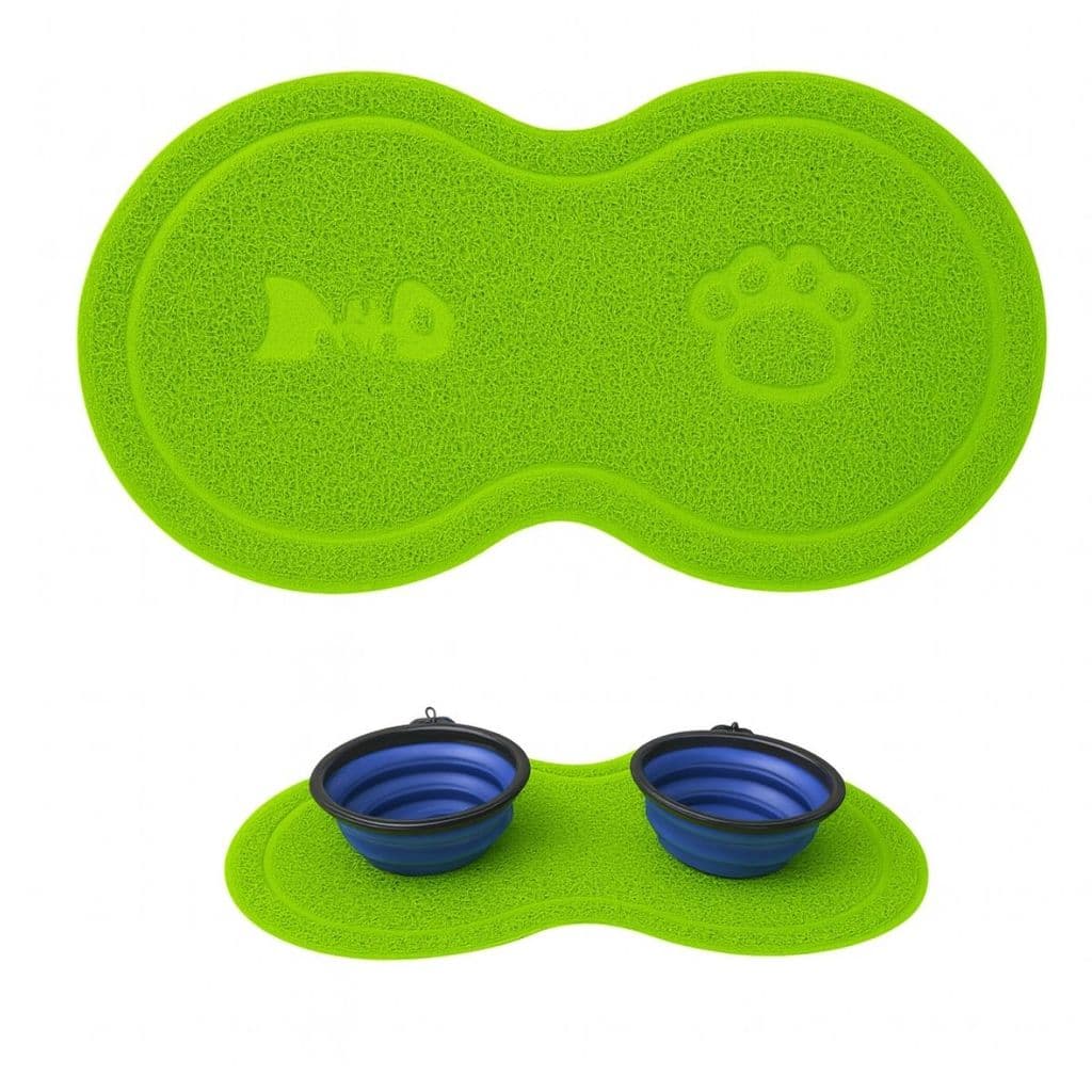 Tapete Pet Impermeável p/ Comedouro Comida Água Cachorro  46x26cm Ração Gato Antiderrapante Cachorro 