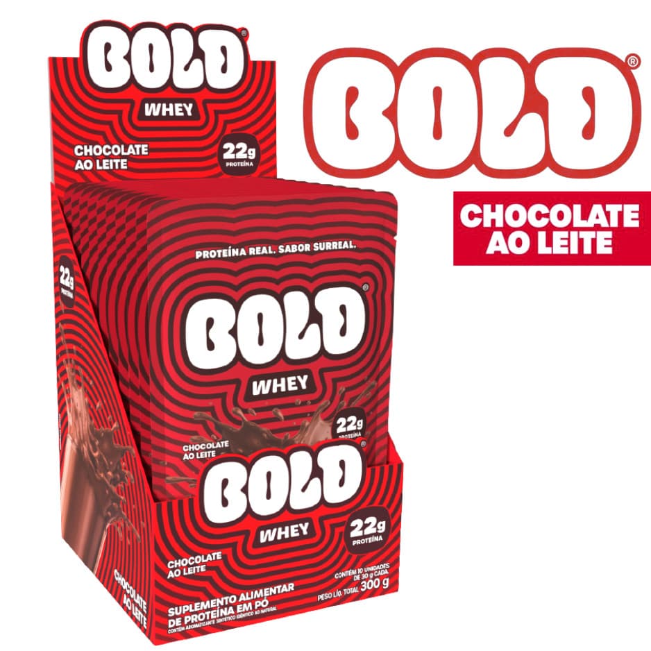WHEY BOLD PROTEIN 3W CAIXA - SABOR CHOCOLATE