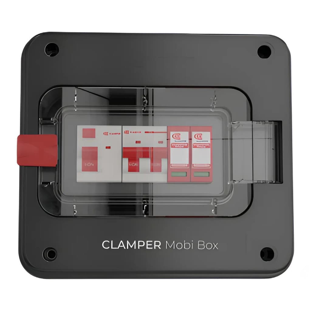 QUADRO DE PROTEÇÃO MOBI BOX 8KW 40A PARA CARREGADORES VEICULARES 220V