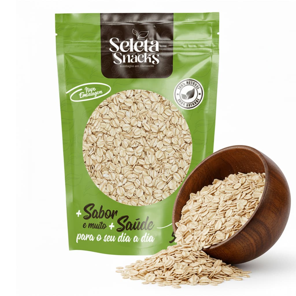 Aveia em Flocos Finos Seleta Snacks | Natural, Saudável e Rica em Fibras