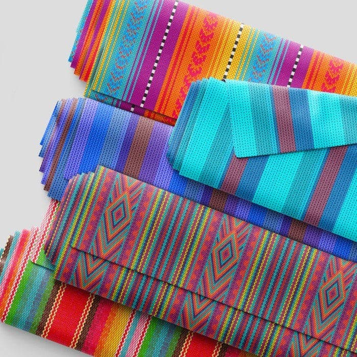 Tecido Sarja Estampada Impermeável Mosaico Étnico Bege DIY Patchwork Ateliê Pano Costura
