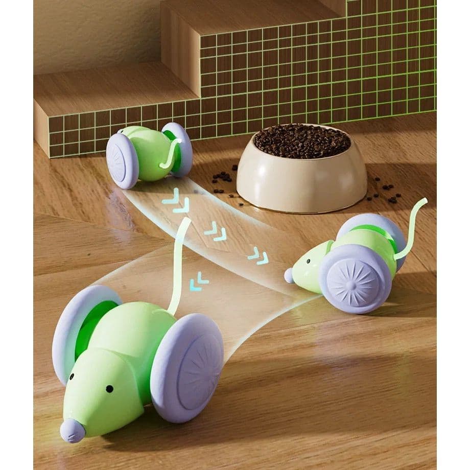 Brinquedo interativo Eletrônico para Gatos Rato Recarregável