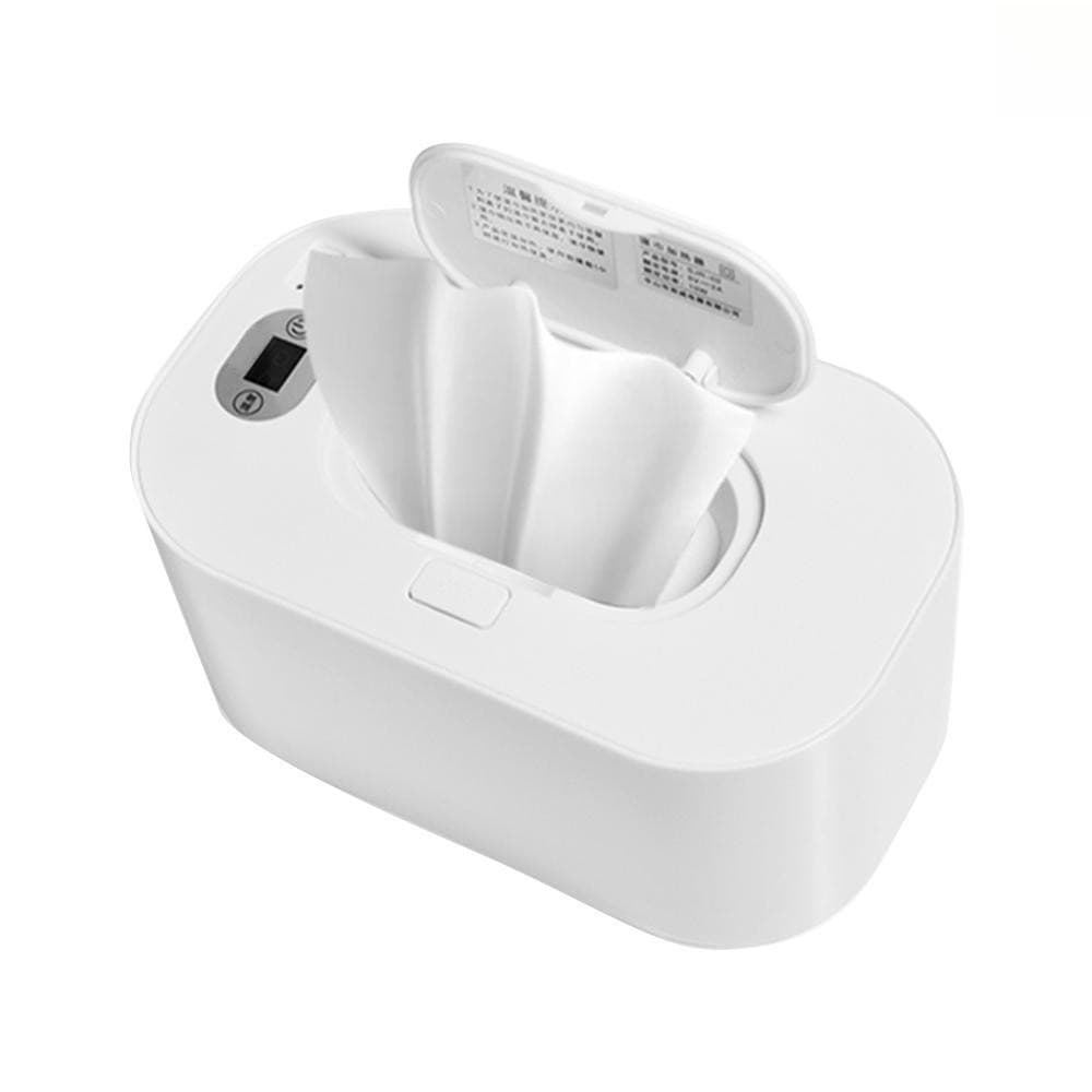 Aquecedor de Lenços Umedecidos para Bebês com Tela Eletrônica, Dispensador de Grande Capacidade, Alimentado por USB
