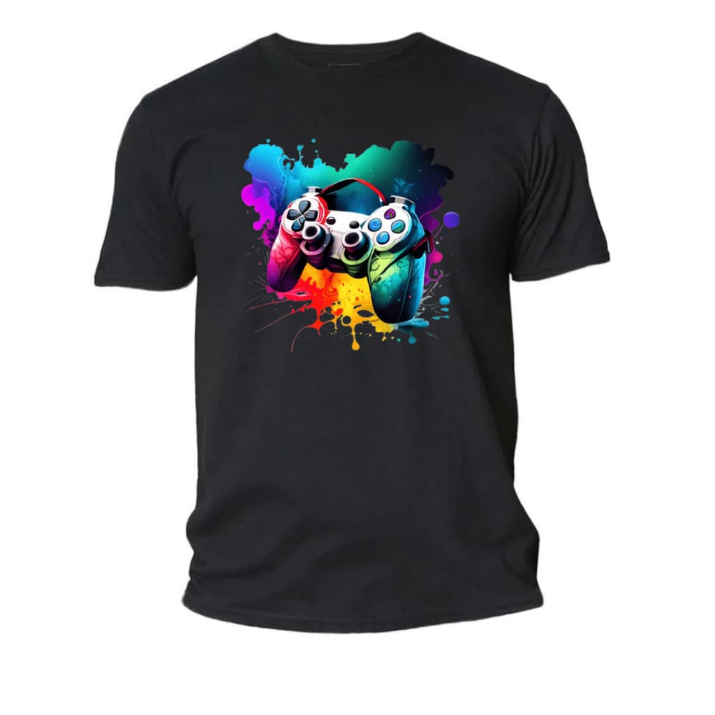 Camisa-Camiseta Unissex VideoGame Gamer Controle adulto Infantil Plus Size