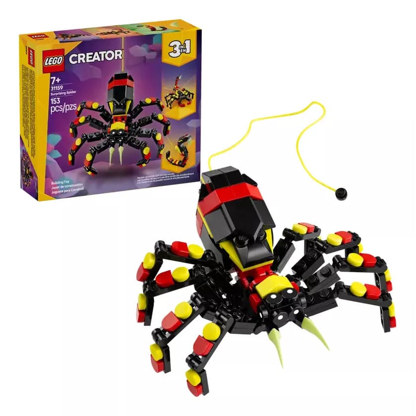 Bloco De Montar Creator Animal Selvagem: Aranha Surpreendente 153 Pecas Lego