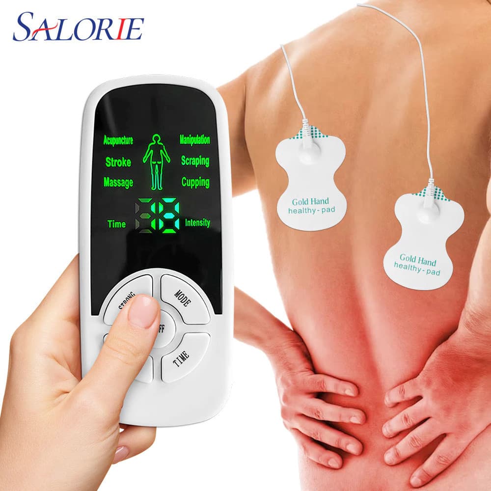 Salorie Estimulador Muscular Elétrico Mini Massageador De Coluna Cervical Meridiano Massagem Corporal Para Alívio Da Fad