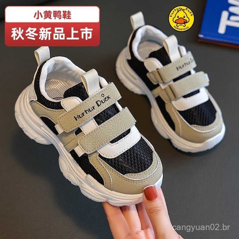 Novos tênis esportivos infantis, tênis de malha para meninos, sapatos de bebê para meninas, tênis casuais para crianças 