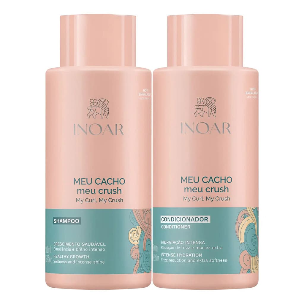 Kit Inoar Meu Cacho Meu Crush Shampoo E Condicionador