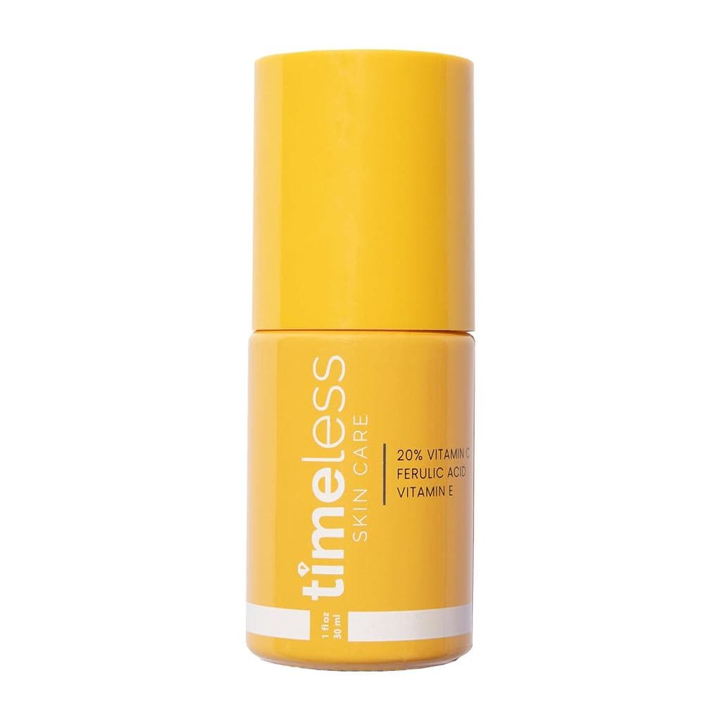 TimelessCareSérum de Vitamina C com Vitamina E e Ácido Ferúlico - Sérum Iluminador para Pele Oleosa e Seca - Sem Fragrân