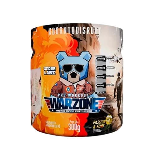 Pre Treino Warzone Passion Fury 300g Under Labz