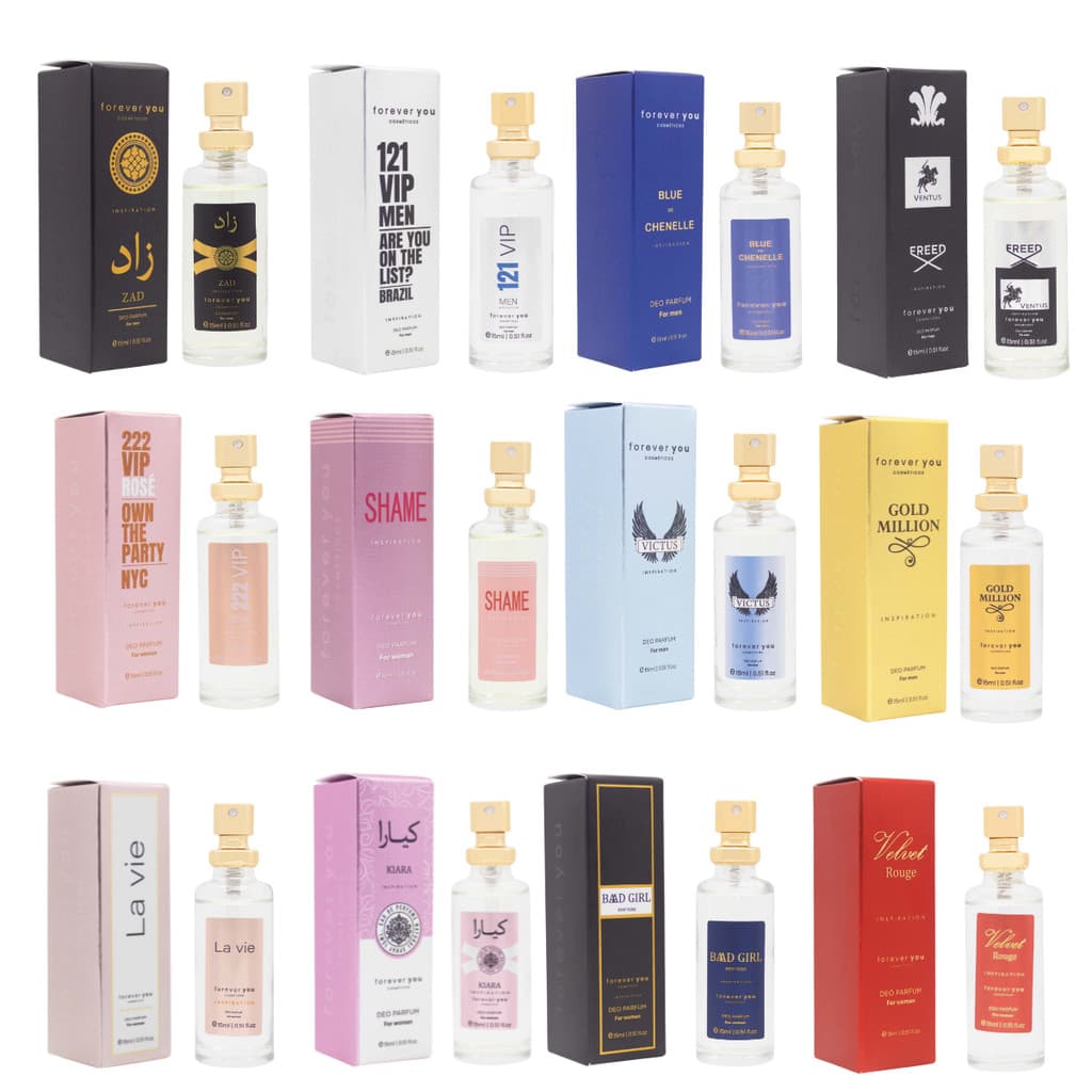 Perfume Inspiração Importados Bolsa 15ml Masculinos e femininos Forever You