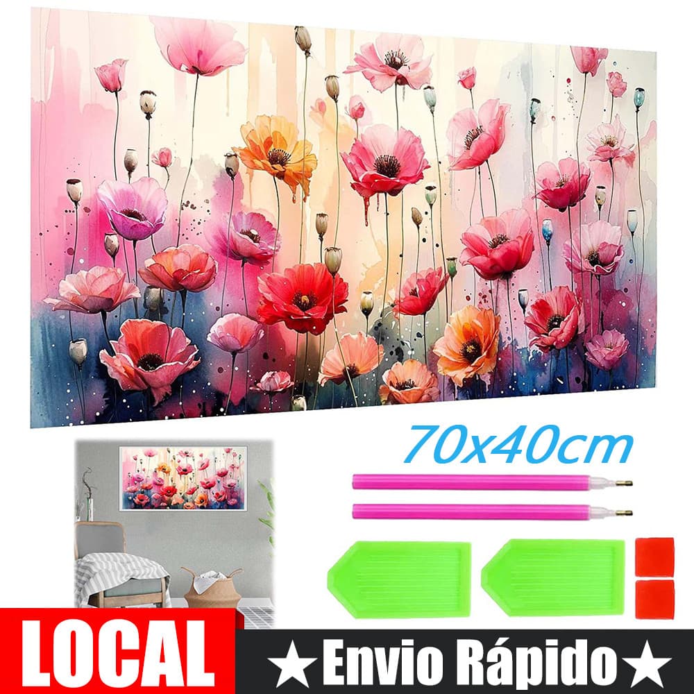 Flor diy pintura diamante adequada para adultos ou crianças pintura 5d pintura diamante