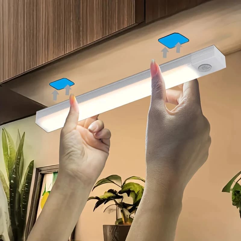 10/30/50cm Smart Luminária Inteligente Ultra LED com sensor de movimento sem fio Recarregável USB para Baixo do Armário