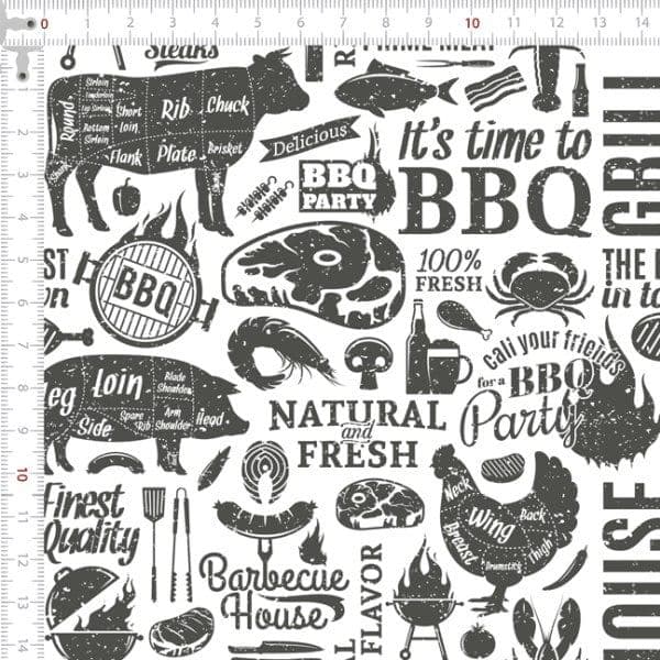 Sarja Impermeável Churrasco BBQ Estilo Retrô Pano Patchwork Artesanato Cozinha Bolsa