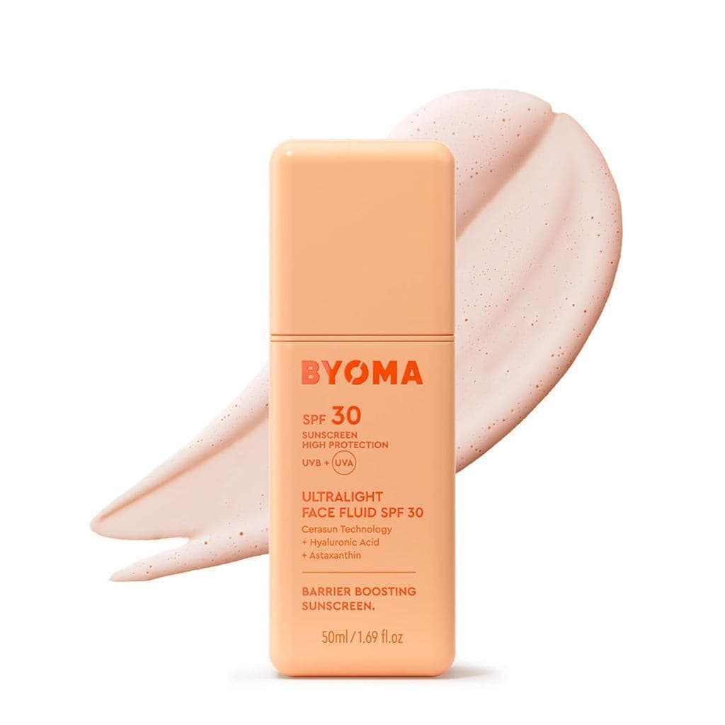 BYOMASPF30 Protetor Solar Facial Líquido - Protetor solar facial ultraleve adequado para todos os tons de pele - Luminou