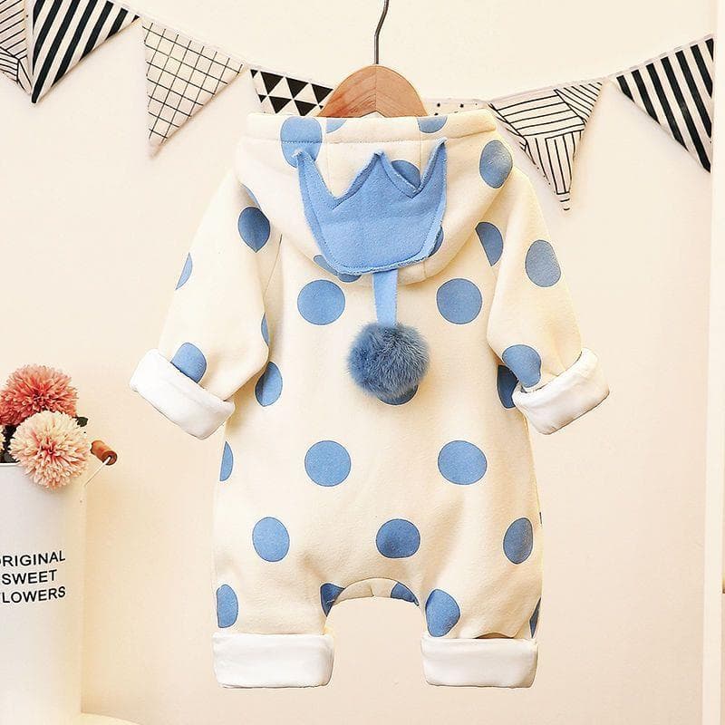 Macacão de bebê outono inverno novo estilo mês cheio menino bebê passeio forro de lã roupas do bebê menina roupas de inv