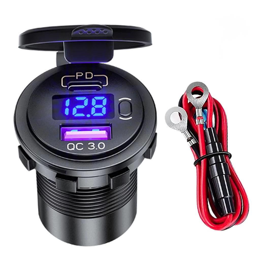 Carregador Veicular Turbo Entradas TIPO C + USB 54W Turbo Carregamento rápido/Universal VPL-3304