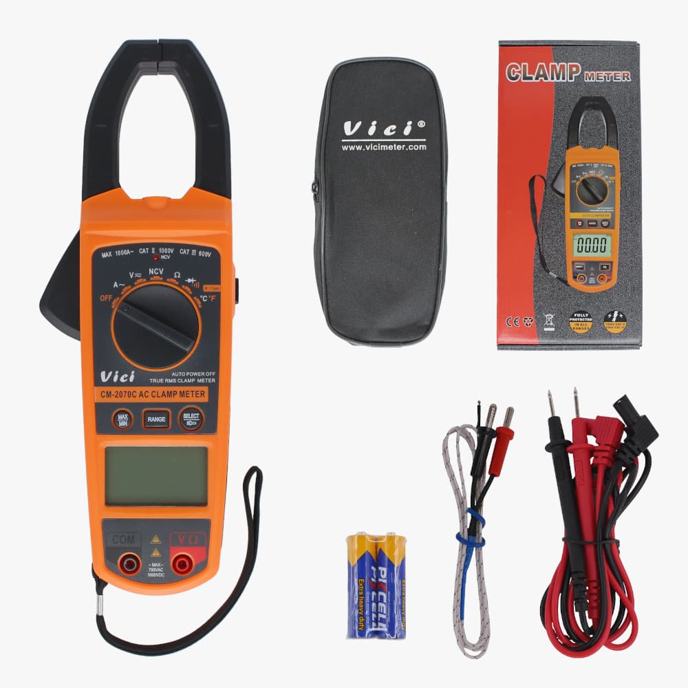 Alicate Amperímetro Digital AC True RMS 1000A 750V Multímetro Profissional