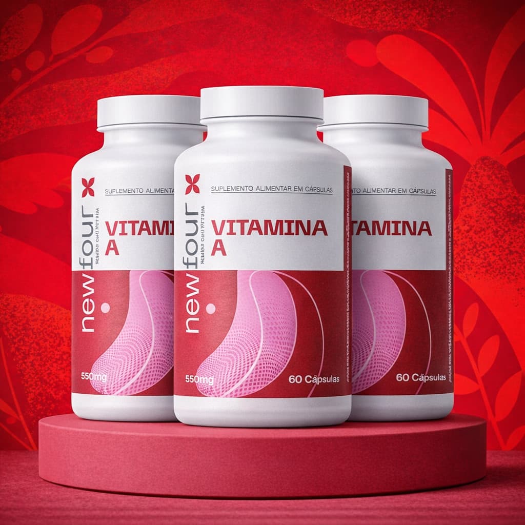 Vitamina A 550mg 60 Cápsulas Suplemento Alimentar Vitamina A