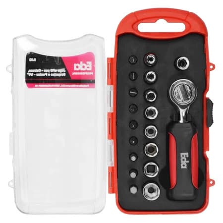 Jogo Ferramentas Chave Catraca Bits Soquetes Kit Estojo Completo Oficina Mecânica Resistente Premium Uso Profissional