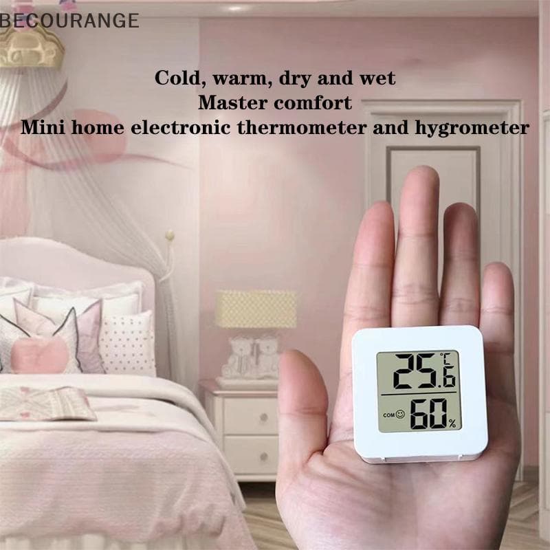 BEC Termômetro De Precisão Doméstico Mini Interno LCD Digital Temperatura Sala Higrômetro Medidor Sensor Umidade NG