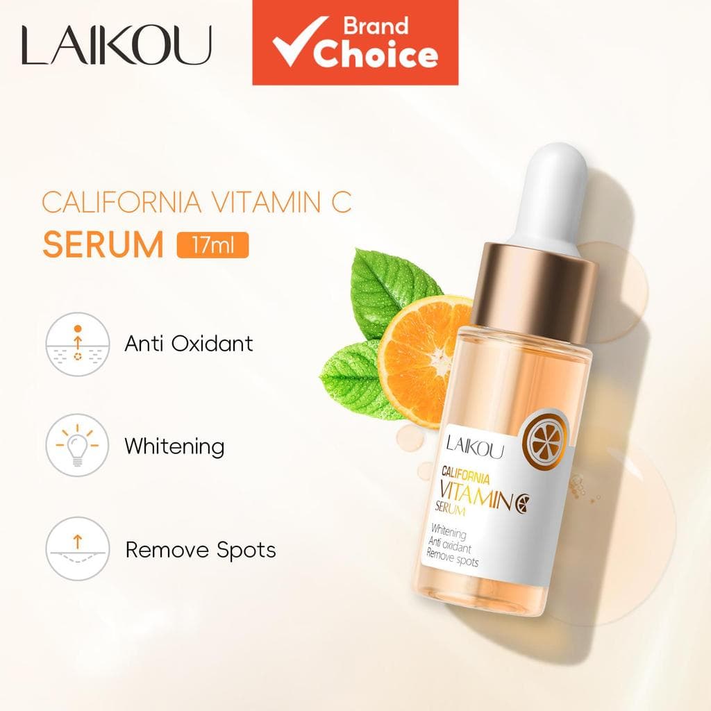 LAIKOU Vitamina C Califórnia Clareador Antioxidante Manchas Escuras Essência VC 17ml