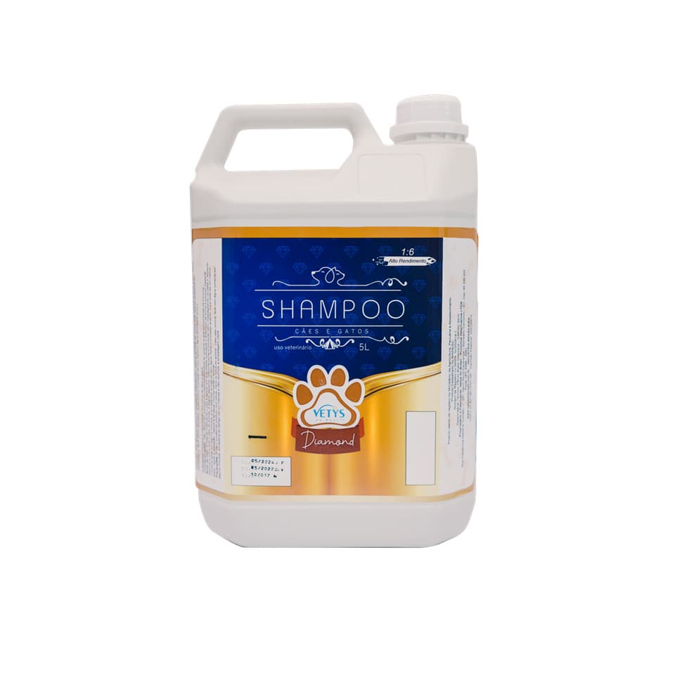 Shampoo Pet Gold Diamond Vetys do Brasil 5L (para cães e gatos)