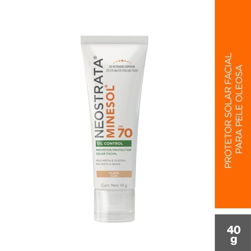 Protetor Solar Facial Neostrata Minesol Oil Control Pele Clara Fps 70 40g