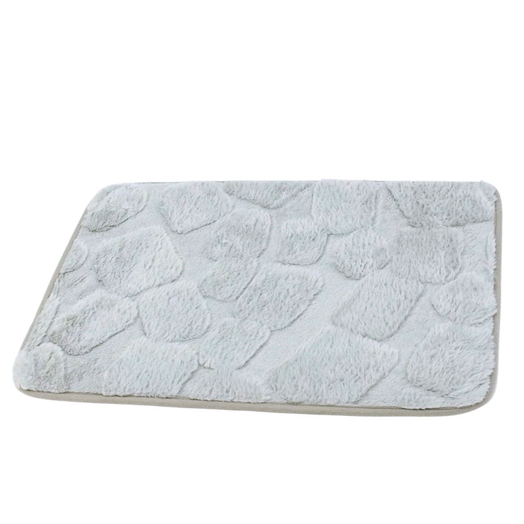 Tapete Antiderrapante Absorvente Soft Cinza Claro Banheiro Sala Quarto 40x60 Castela