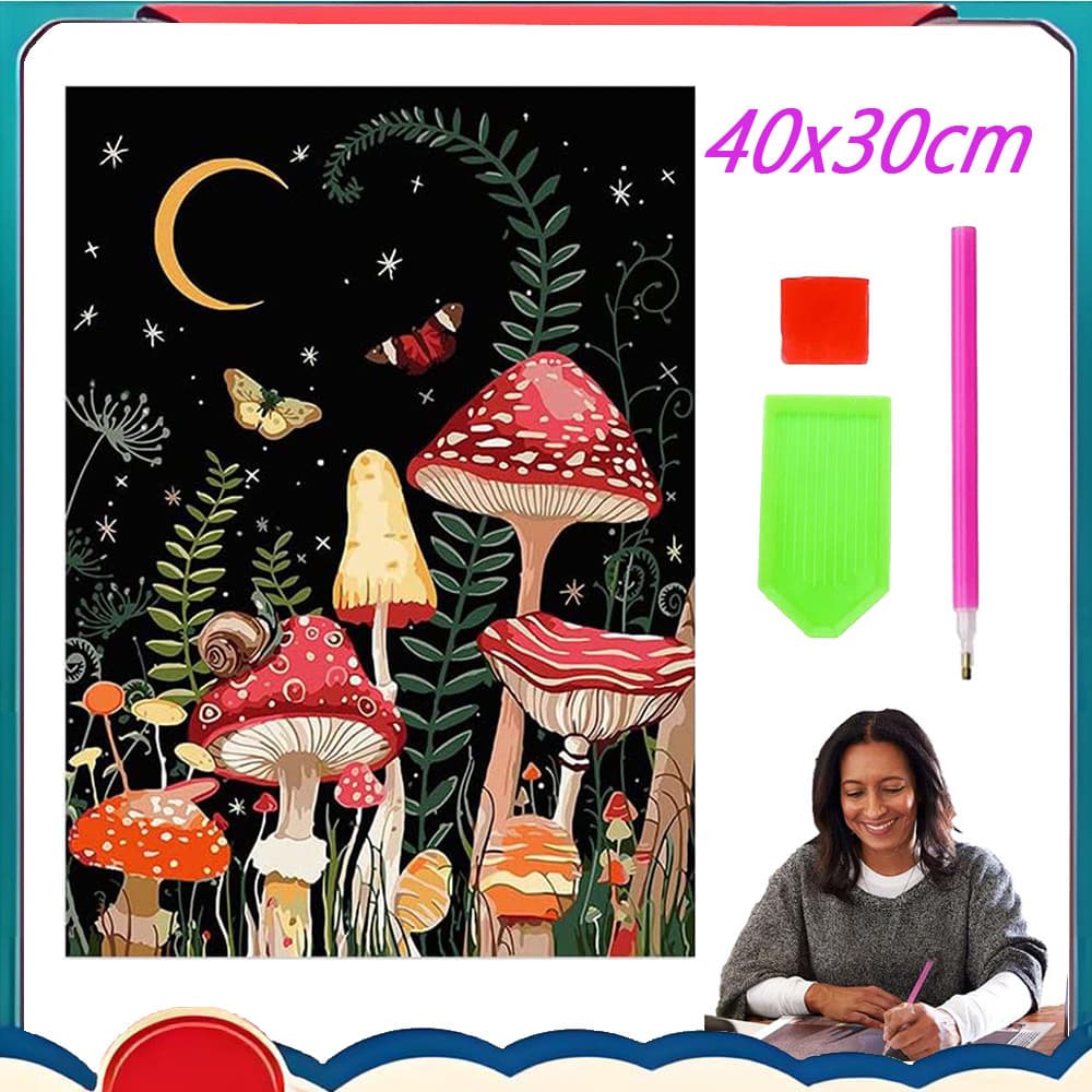 Conjunto de pintura com diamantes DIY de 30 x 40 cm, conjunto de pintura com diamantes 5D para adultos/crianças