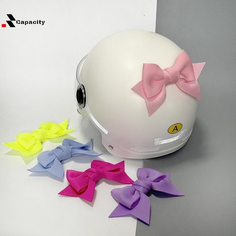 Capacidade Arco Decoração Para Capacete Capacetes De Patinação De Moto DIY Acessório Bonito Estilo Bowknot Eventos De Eq
