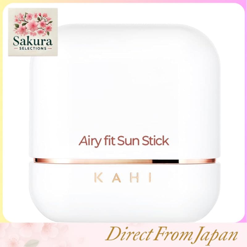 Protetor solar em bastão KAHI Airy Fit FPS 50+ PA++++ – Protetor solar coreano leve para pele sensível, clareador, hidratante, antienvelhecimento e portátil, 14g