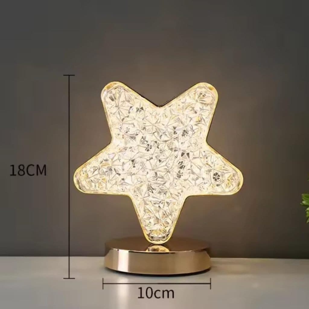 Luminária LED Abajur Recarregável USB Branco Quente Luz Mista Decoração