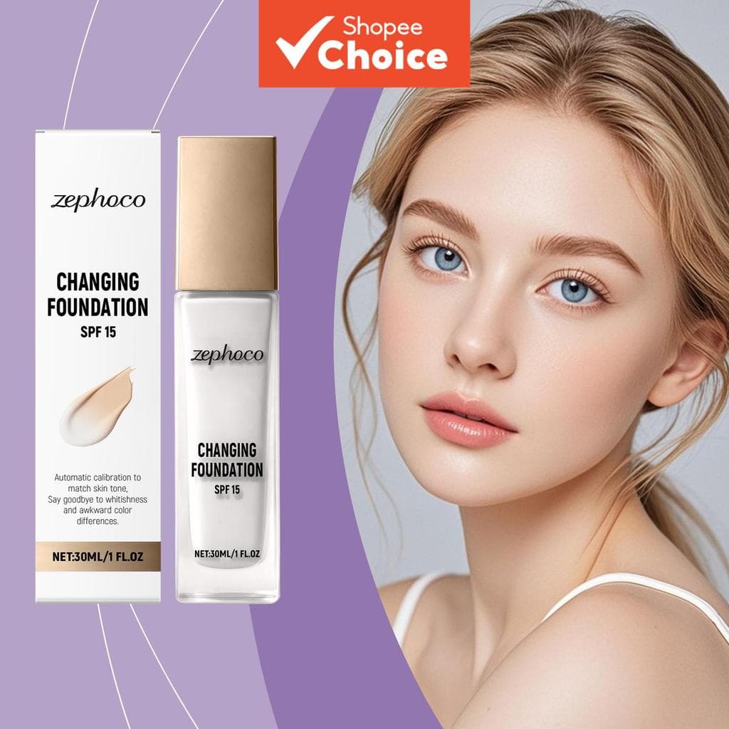 Base Líquida Matte à Prova d’Água Avançada – Alta Cobertura Profissional para Acabamento Impecável | Base Facial,