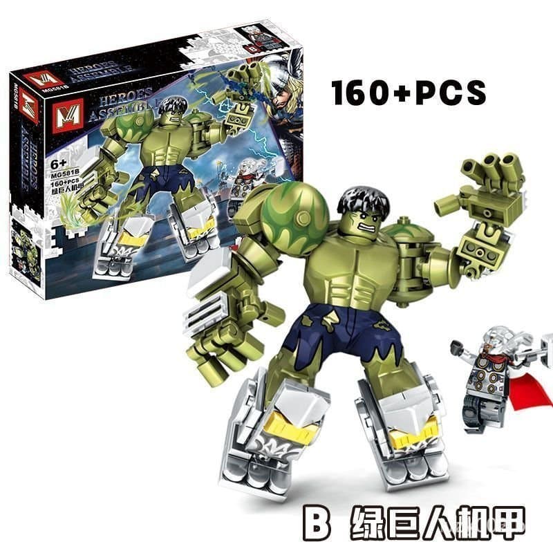 Novo produto em estoque compatível com blocos de montar Lego Avengers Venom Thanos, figura adulta do Homem de Ferro.