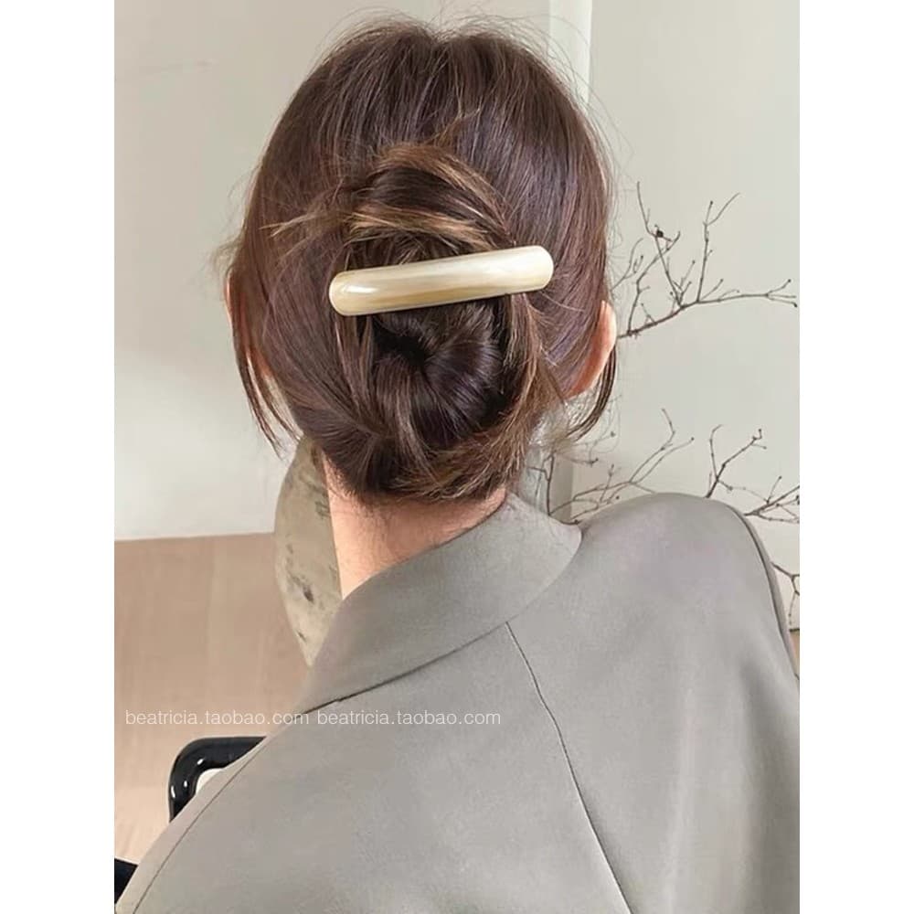 Frete grátis Coreia importada cor de Chocolate High-End primavera clipe Super bonito frança curvado rabo de cavalo gramp