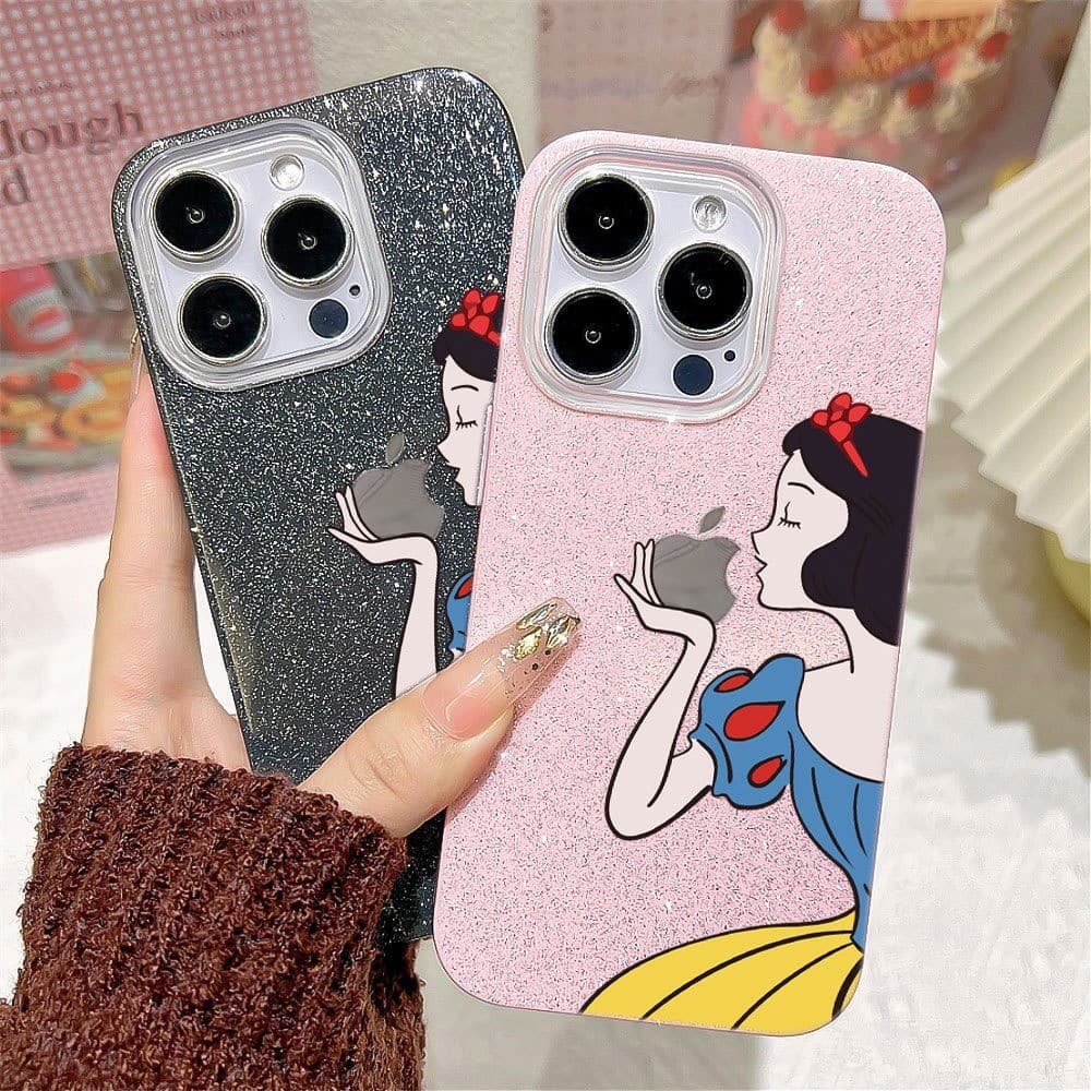 Capinha para iPhone 17/16/15/14/13/12 Pro Max Capinha de Celular Branca de Neve Proteção total contra quedas e lente
