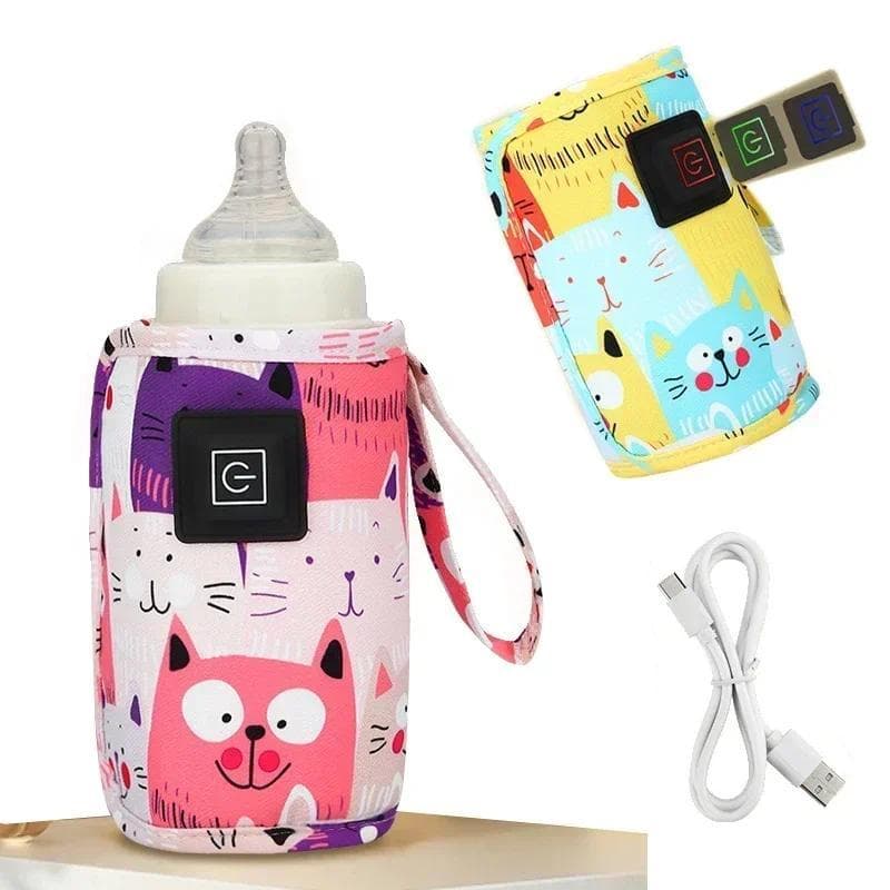 Aquecedor de mamadeiras USB para bebês, aquecedor de leite e água, bolsa térmica para carrinho de bebê, aquecedores port