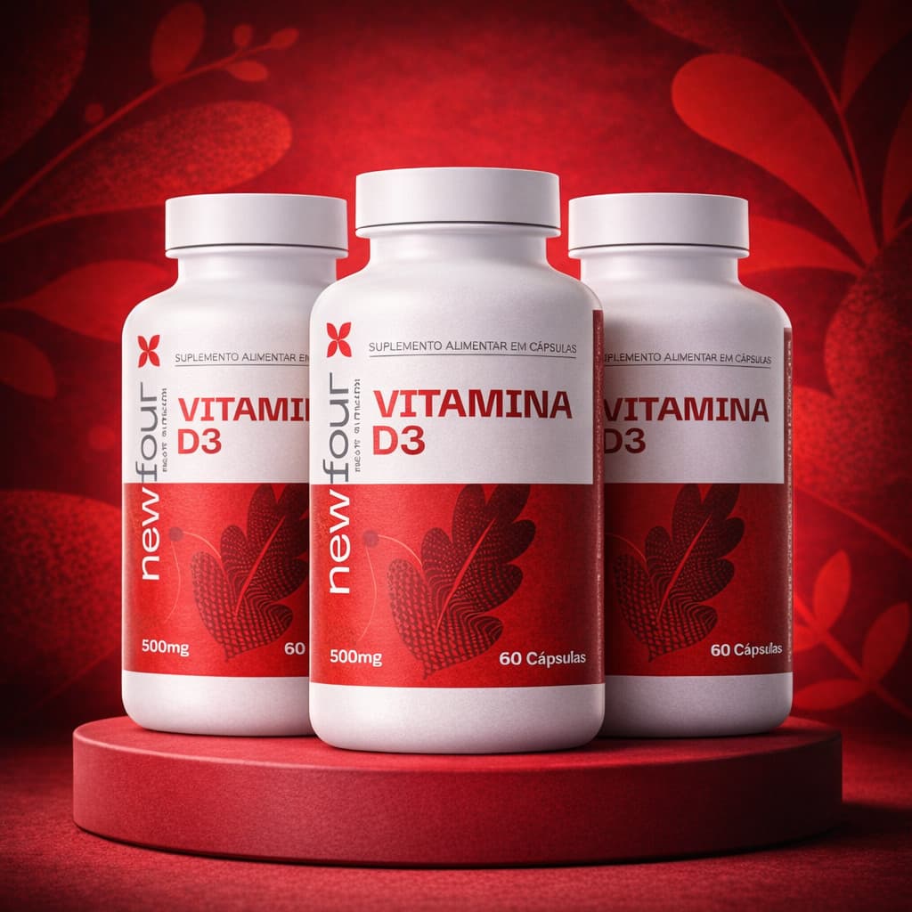 Vitamina D3 500mg 60 Cápsulas Suplemento Alimentar Vitamina D3