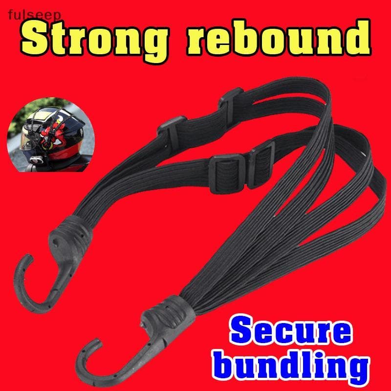 [fulseep] Alça De Bagagem Para Motocicleta , Rede Universal Capacete De Moto , Corda Elástica Retrátil , Fixa 60/90CM BR