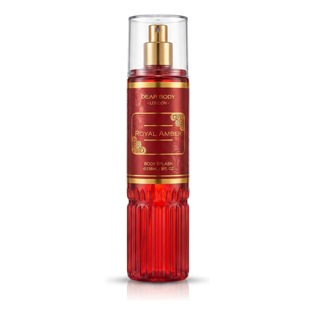 Body Splash Royal Amber Dear Body London 236ml Perfume Masculino Árabe Premium Intenso Longa Duração Importado.