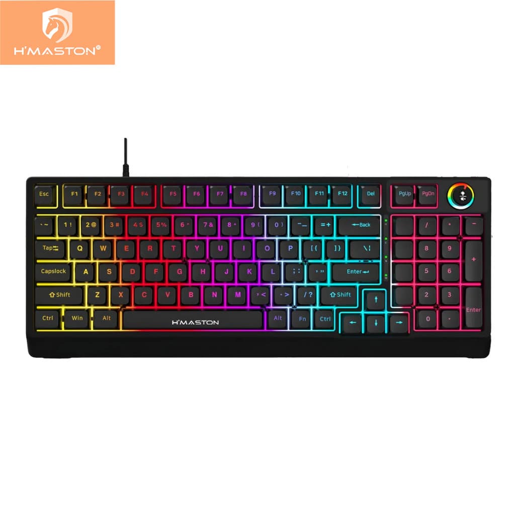 Teclado Mecânico Gamer H’Maston TK03 – Com Fio, RGB, Botões Iluminados