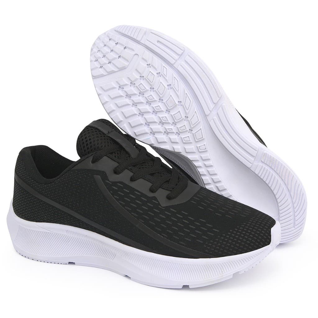 Tênis Feminino e Masculino Esportivo V1 Leve Flexível Confort Para Caminhada Academia Corrida Fitnes Esportivo
