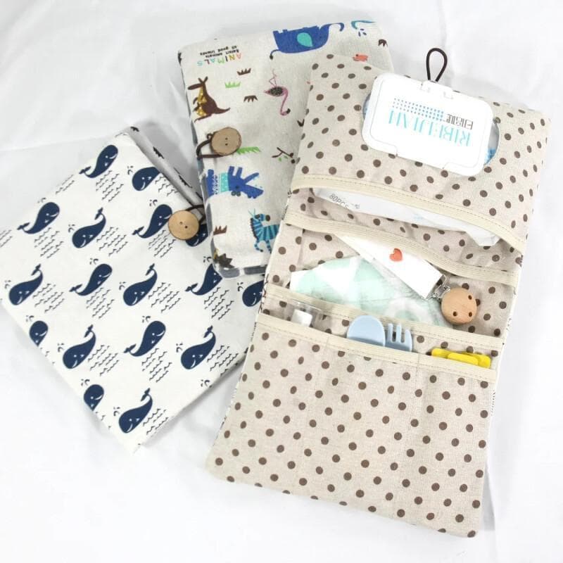 Bolsas de fraldas para carrinho de bebê portátil, bolsas de armazenamento de fraldas para recém-nascidos, bolsas para ma