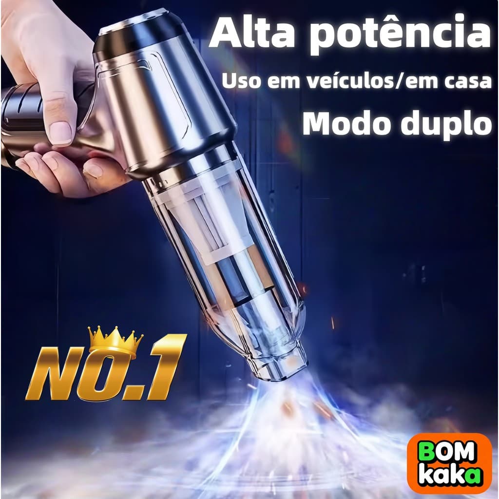Recém-atualizado! Aspirador de pó portátil 5 em 1 e secador de cabelo - motor potente, limpeza multifuncional