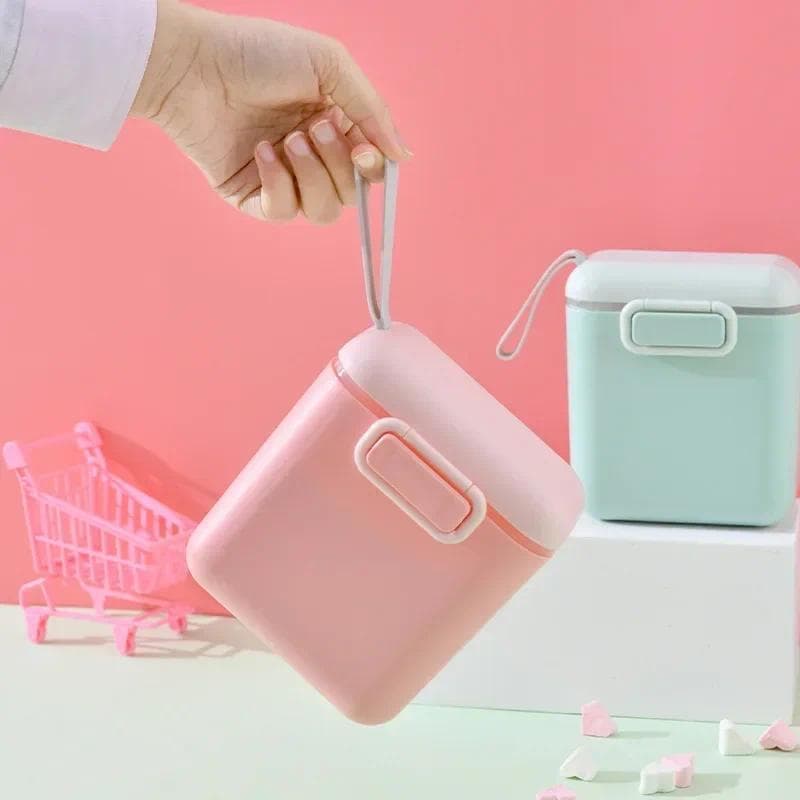Caixa Portátil para Armazenamento de Leite em Pó para Bebês, Essencial para Cereais, Leite em Pó Infantil e Lanches para