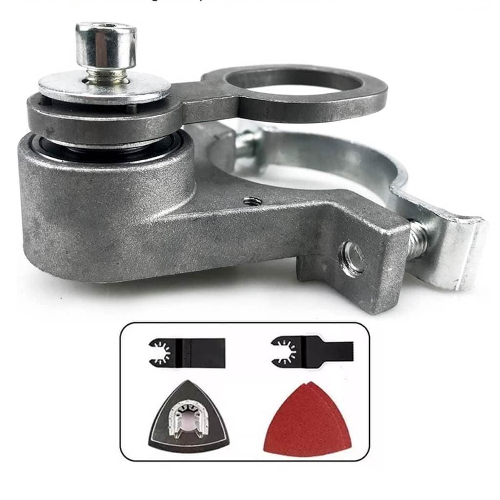 Adaptador Oscilante Multif. M14 Esmerilhadeira+Kit Completo Corte Lixa Serra Rebarbador 115/125mm - Alta Durabilidade