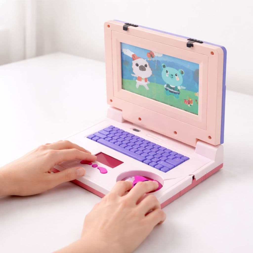 Notebook Laptop Infantil Com Mouse Notebook Brinquedo Musical Luzes Menina Educativo Meu Primeiro Laptop Infantil